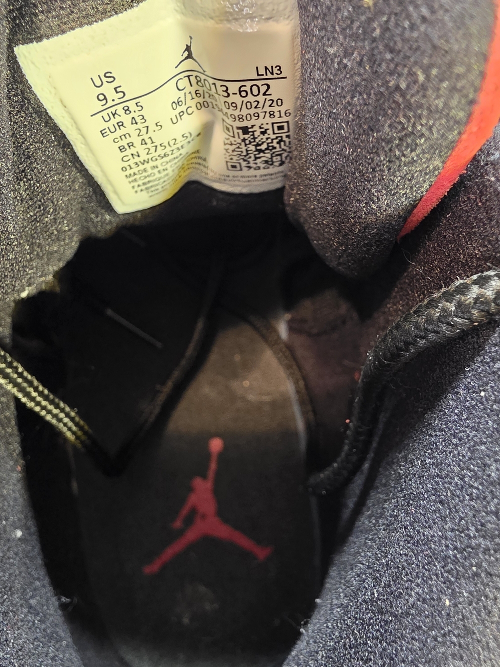 Jordan Reverse Flu Game Men’s Athletic Shoes in Red and Black - Picture 10 of 10